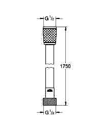 Grohe Plastik Twistfree Duş Spiral Hortumu 175 cm 28410001