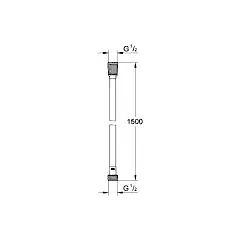 Grohe Plastik Twistfree Duş Spiral Hortumu 150 cm - 28364000