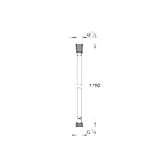 Grohe Plastik Twistfree Duş Spiral Hortumu 175 cm - 28388000