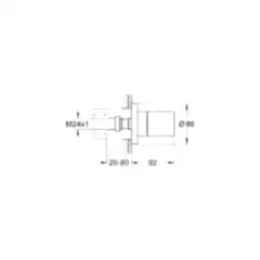 Grohe Grohtherm 3000 Cosmopolitan Ankastre Stop Valf - 19470000