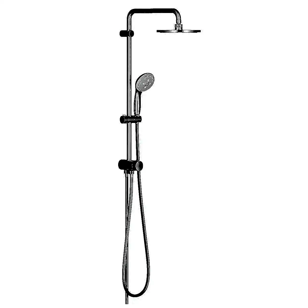 27389002-Tempesta System 200 Duvar bağlantılı, divertörlü duş sistemi