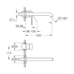 GROHE Ankastre Lavabo Bataryası Montajı